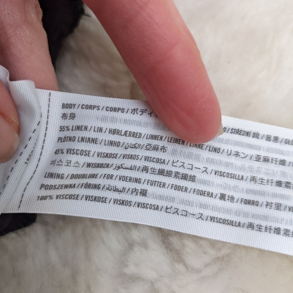 abercrombie & FITCH black linen blend smocked romper xxs - Picture 11 of 13